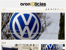 Tablet Screenshot of oronoticias.com.mx